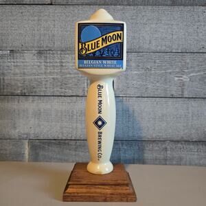 Blue Moon Belgian White Beer Tap Handle – Breweriana Bar Display Handle Used